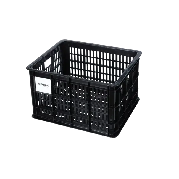 Basil fietskrat M - medium - 29.5 liter - zwart