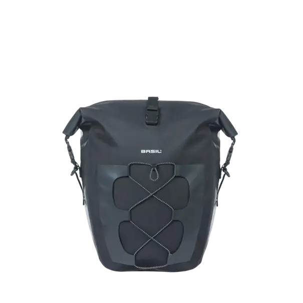 Basil Navigator Waterproof L - enkele tas MIK Hooks - 25-31L - zwart