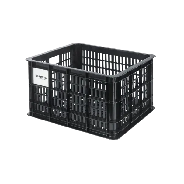 Basil fietskrat M MIK - medium - 29.5 liter - zwart