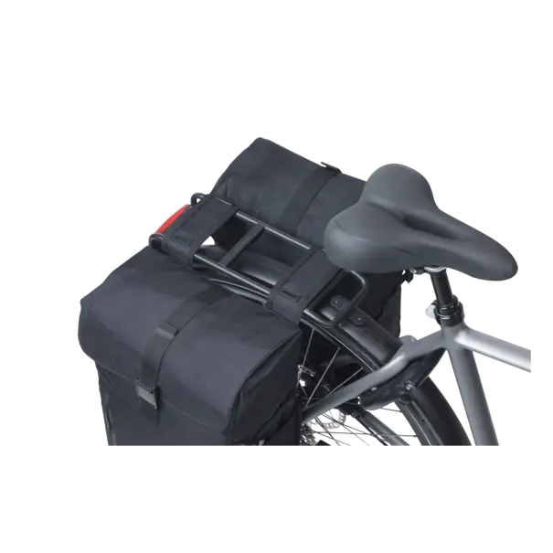 Basil Move -  dubbele fietstas - 30 liter - zwart