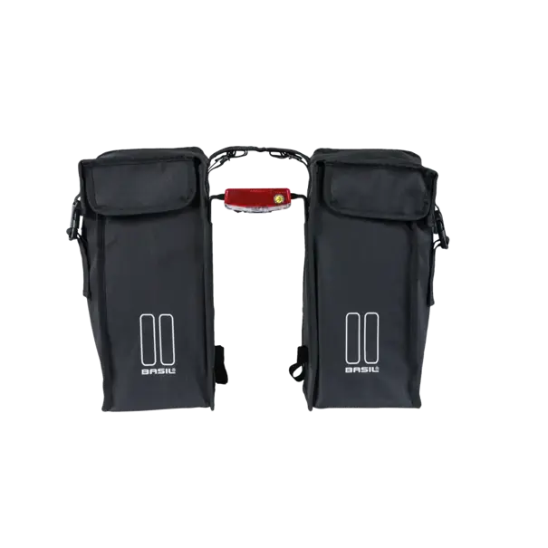 Basil Mara XXL - dubbele fietstas - 47 liter - zwart