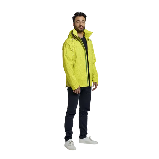 Basil Skane HiVis fietsregenjas - heren - neongeel - XXXL