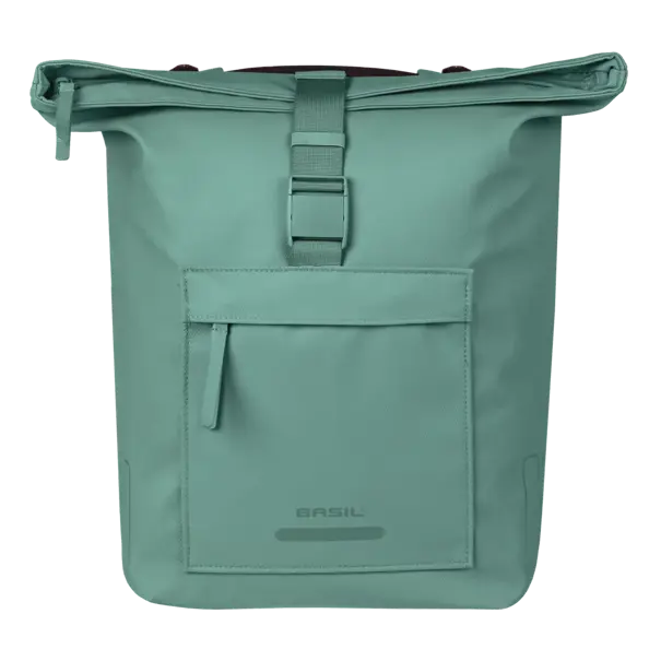Basil Brooklyn - dubbele fietstas MIK - 41L - zilvergroen