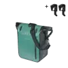 Basil Rivo M - enkele tas tarpaulin MIK Hooks - 12-15L - zilvergroen/zwart