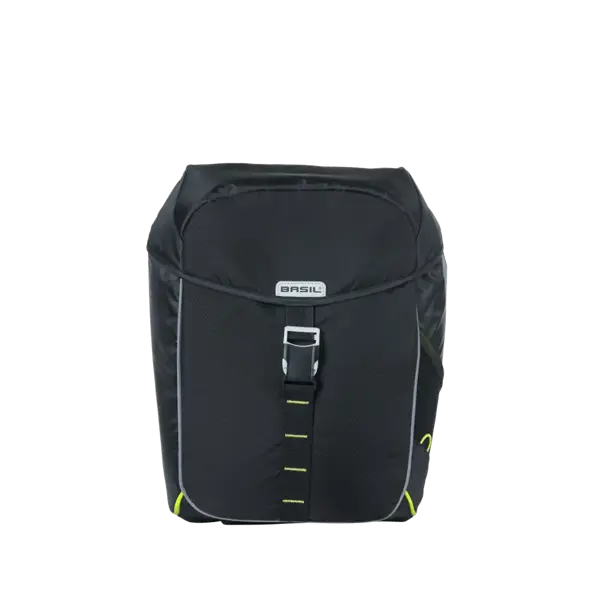 Basil Miles -  dubbele fietstas - 34 liter - zwart
