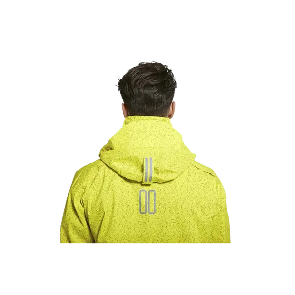 Basil Skane HiVis fietsregenjas - heren - neongeel - S