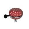 Basil Polkadot - fietsbel - 80 mm - rood / wit